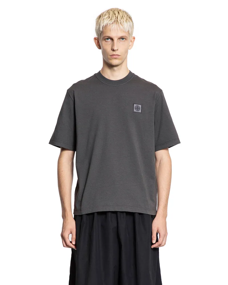 Stone Island 2100025 Combed Organic Cotton Jersey T-Shirt Grey