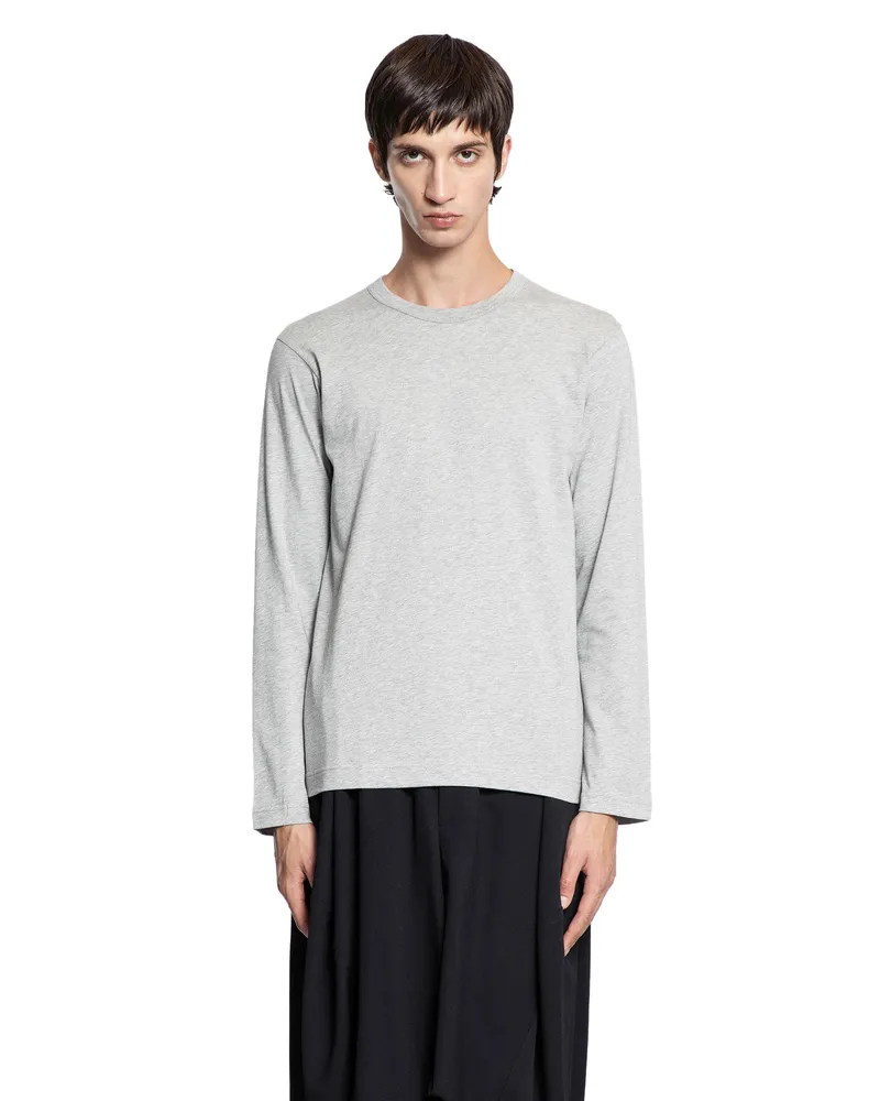 Comme des Garçons Cotton Jersey Forever Long Sleeve T-Shirt Grey