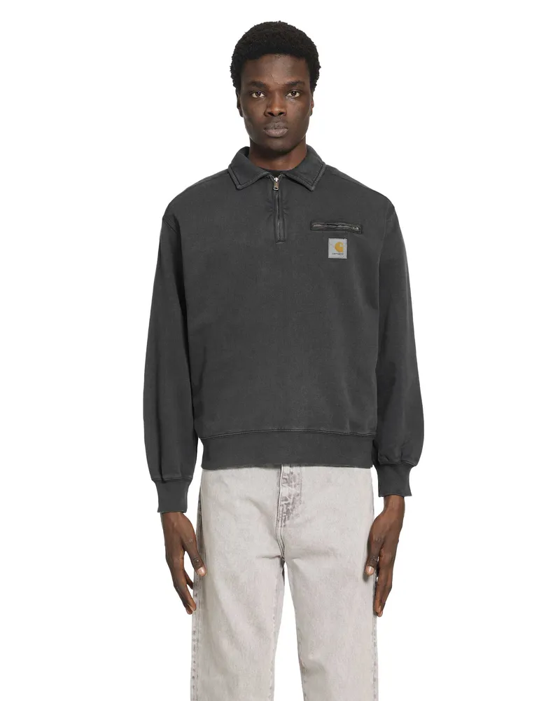 Carhartt WIP half-Zip Detroit Sweatshirt Black