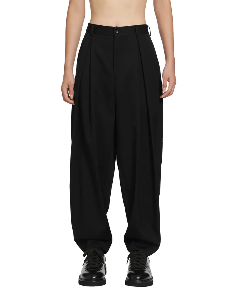 Comme des Garçons Pleated Wool Pants Black