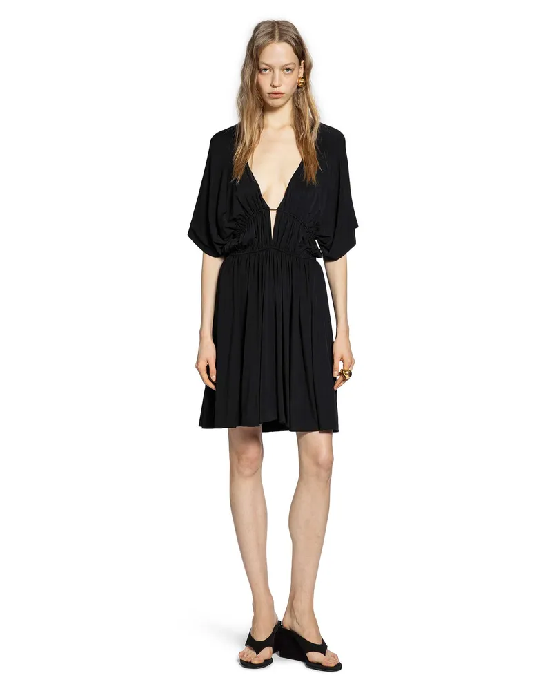Alaïa Hooded Mini Dress Black