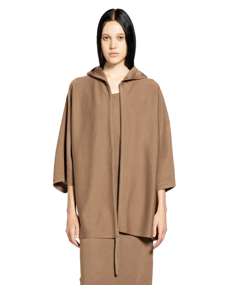 Max Mara Wool Yarn Cardigan Brown