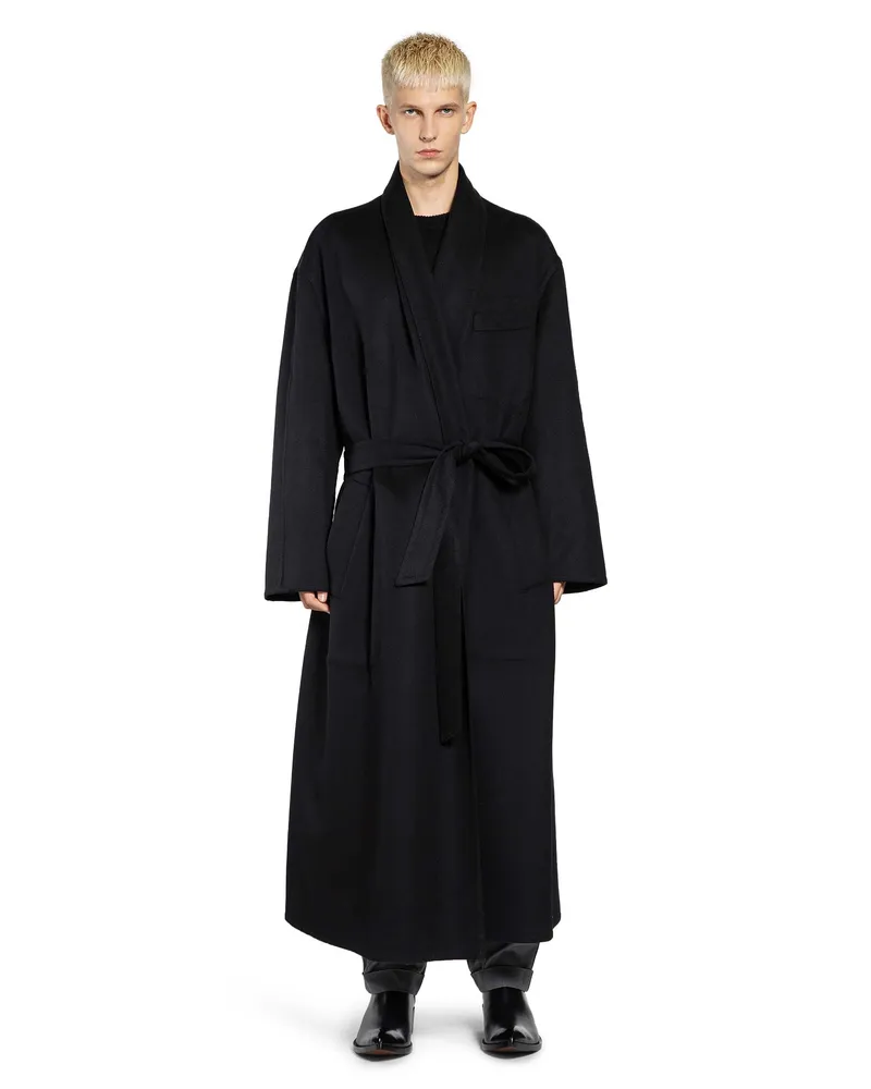 Tom Ford MAN BLACK COATS Black