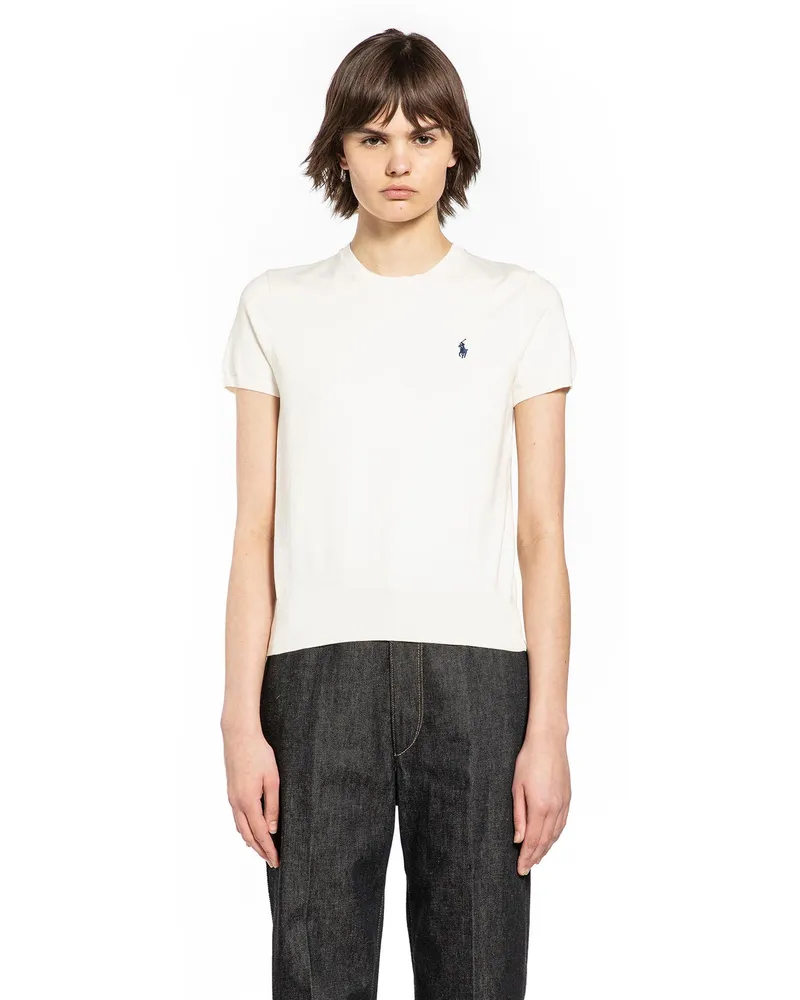 Ralph Lauren Cotton Knit T-Shirt White