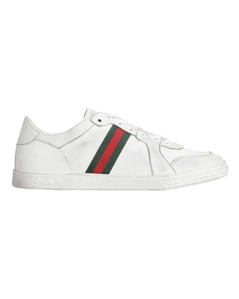 Gucci Stretch Low-Top Sneakers White