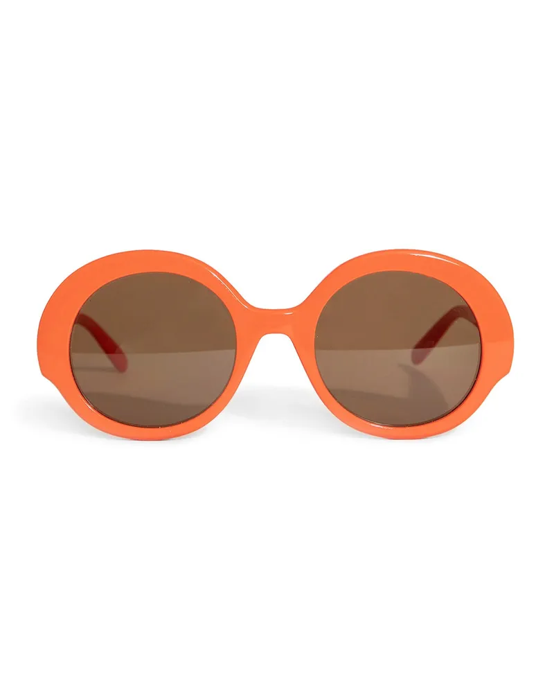 Loewe Thin Round Sunglasses Orange