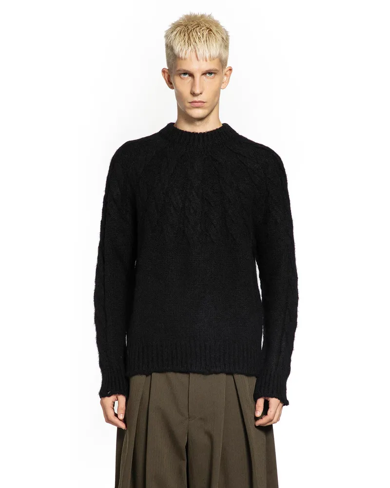 Junya Watanabe MAN BLACK KNITWEAR Black