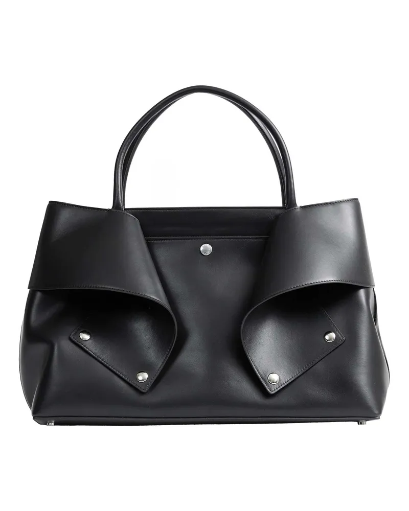 Totême Mercer Leather Tote Bag Black