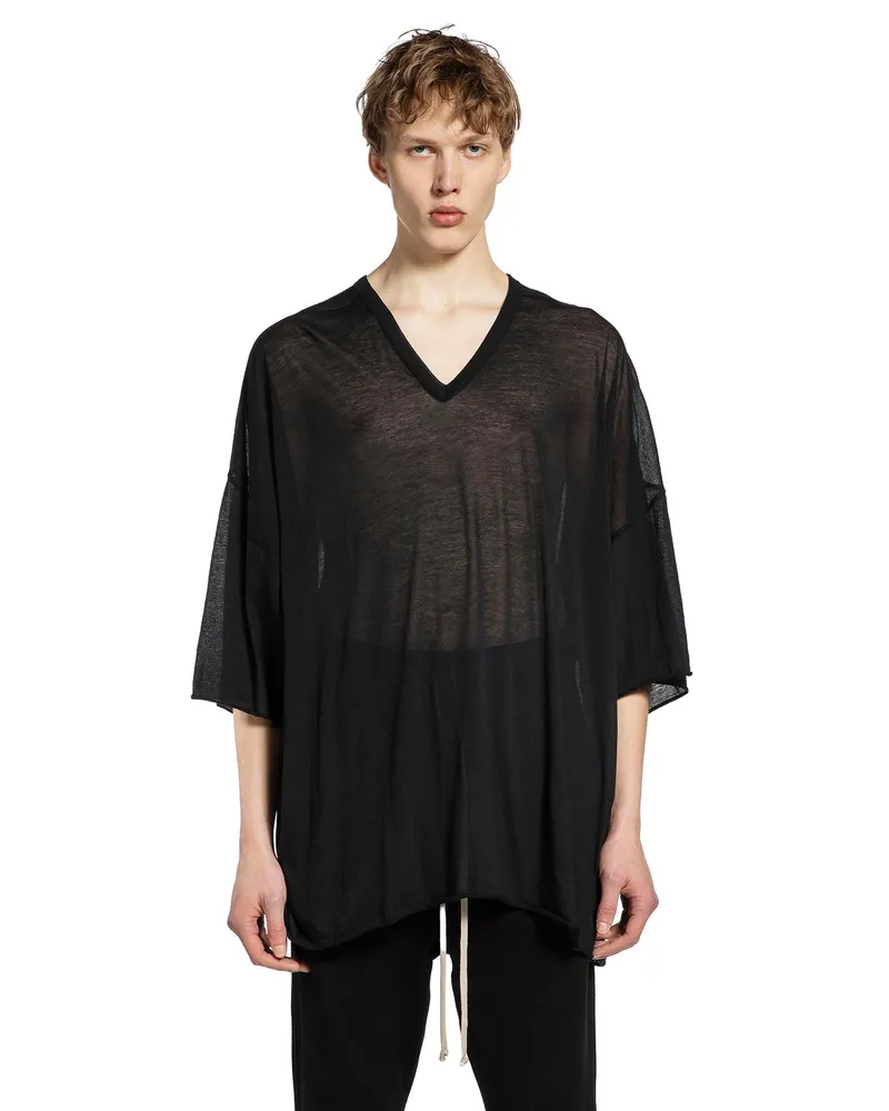 Rick Owens Temple V Tommy T-Shirt Black