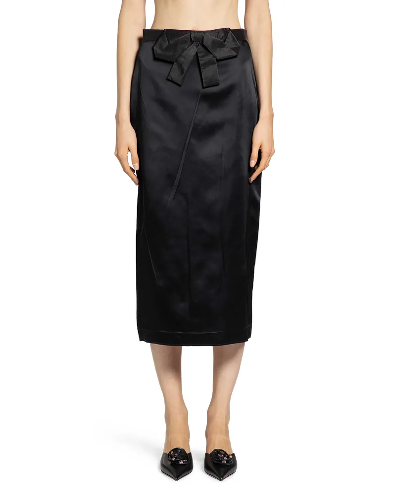 Valentino Garavani WOMAN BLACK SKIRTS Black