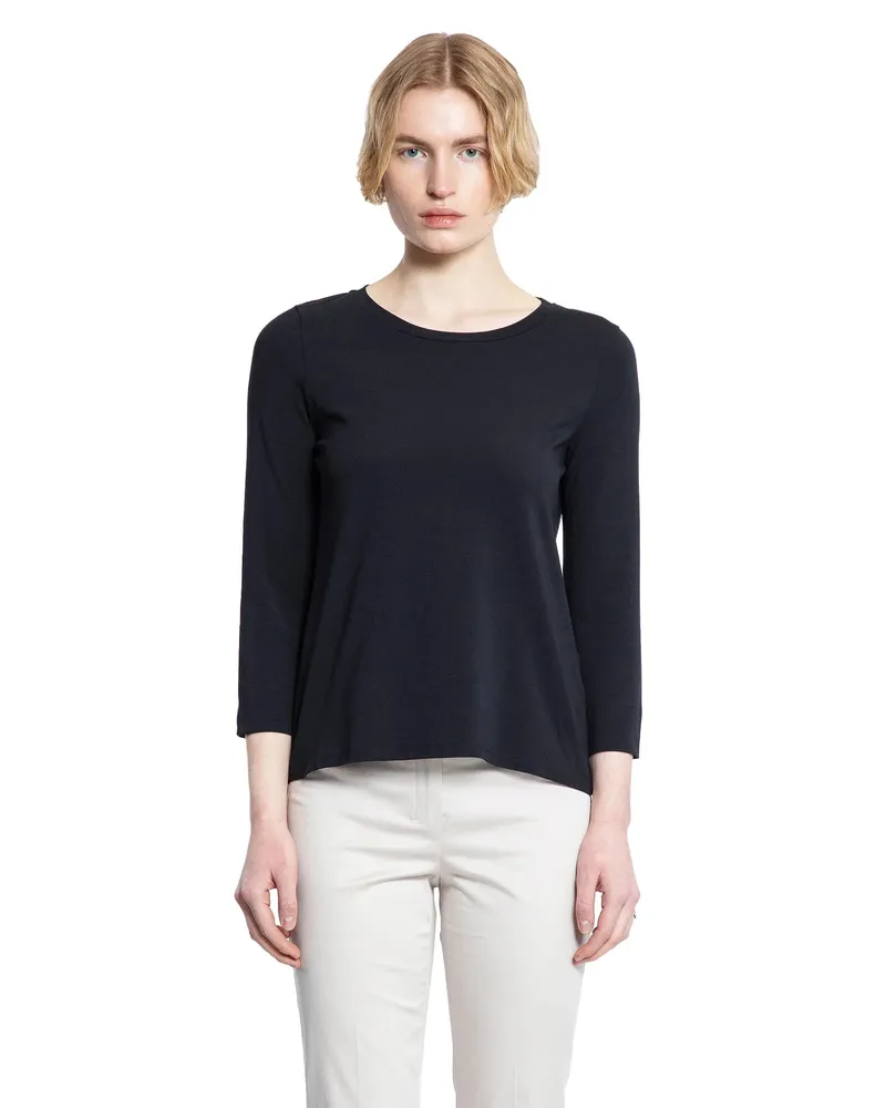 Max Mara Durata Long Sleeve T-Shirt Blue