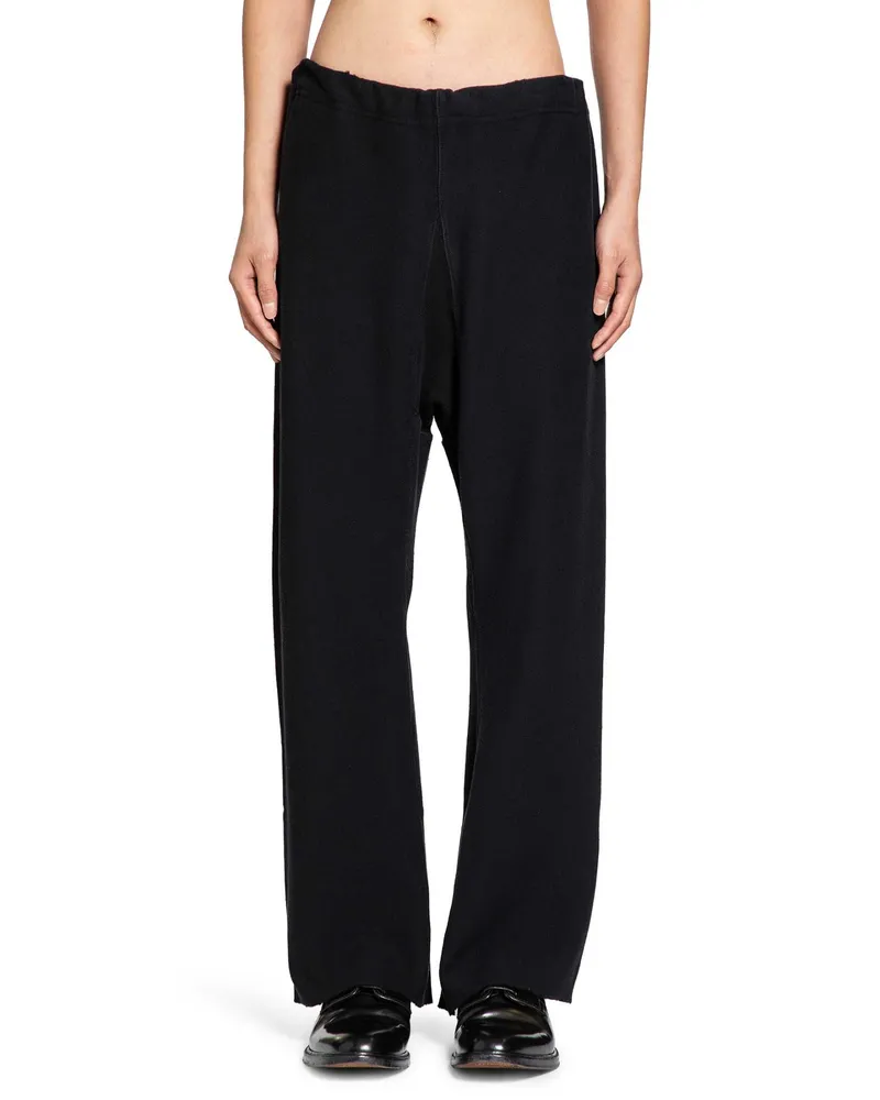 Maison Margiela Cotton Jersey Flared Sweatpants Black
