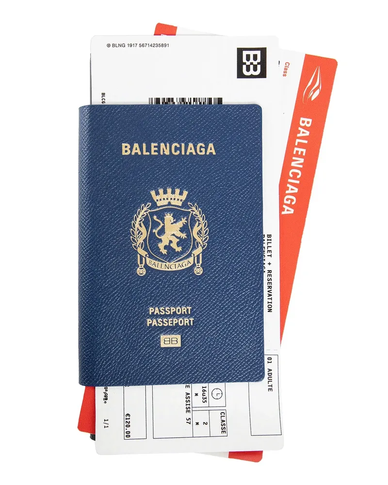 Balenciaga MAN BLUE WALLETS & CARDHOLDERS Blue