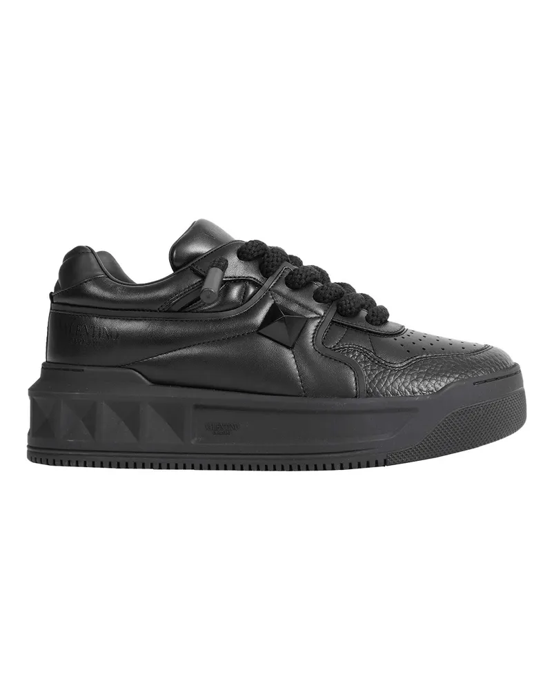 Valentino Garavani One Stud XL Nappa Sneakers Black