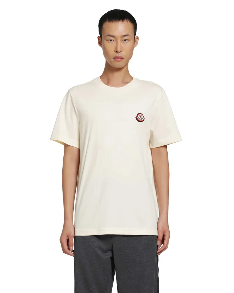 Moncler Jersey Short Sleeve T-shirt Off-white