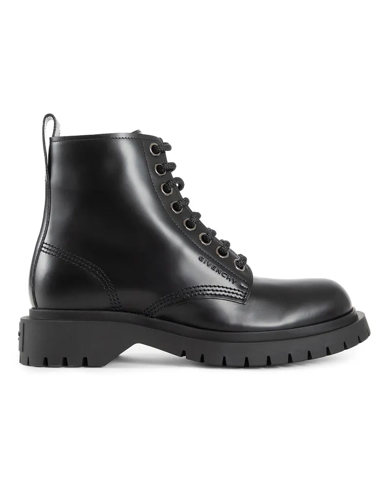 Givenchy Combat Boots in Leather Black