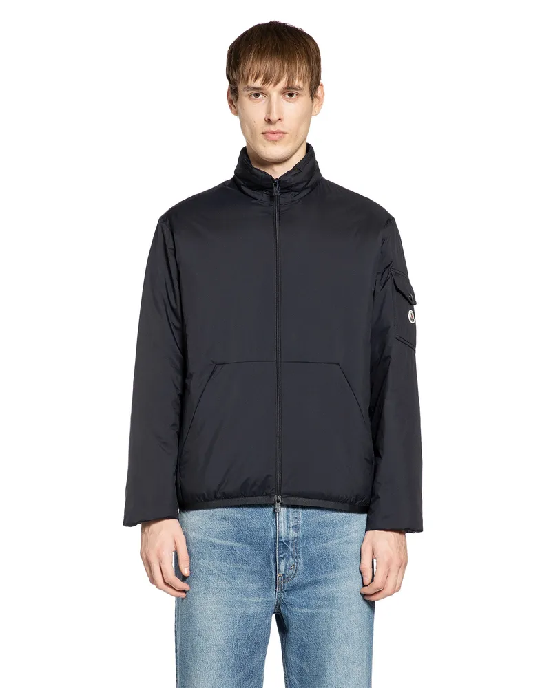 Moncler Breezes Short Padded Jacket Black