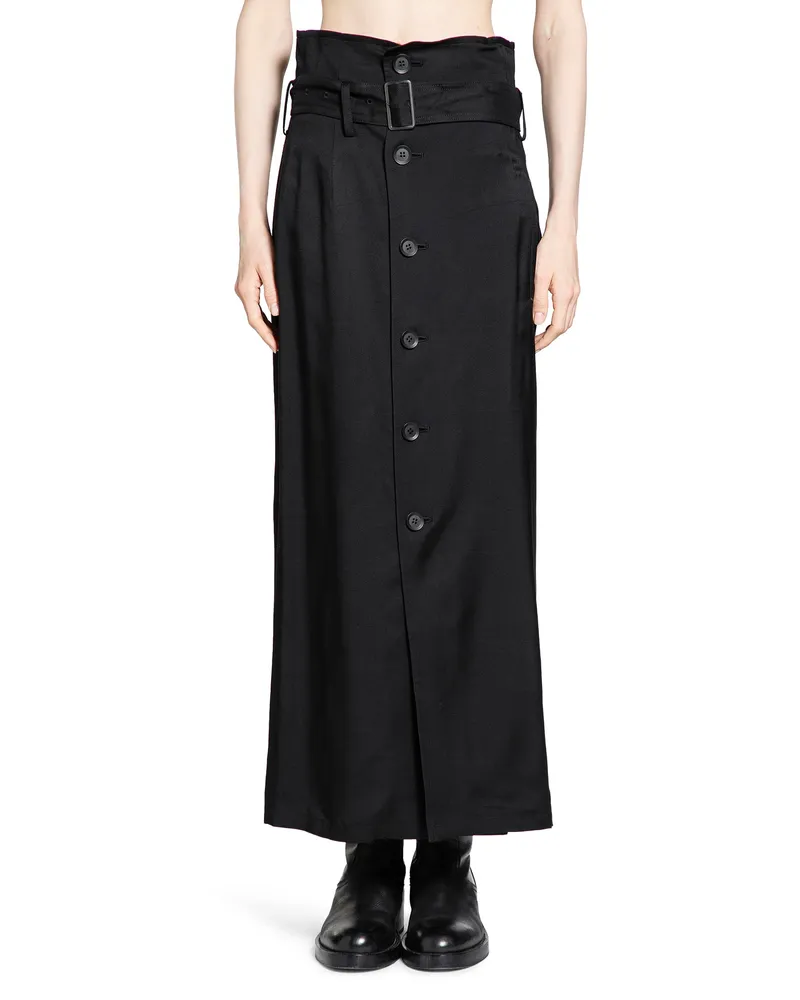 Yohji Yamamoto Long Skirt Black