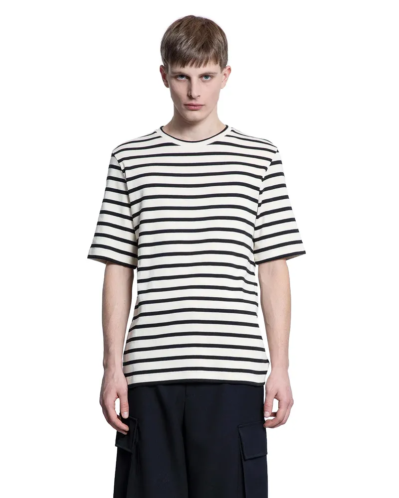 Jil Sander Cotton Jersey Stripe T-Shirt Multicolor