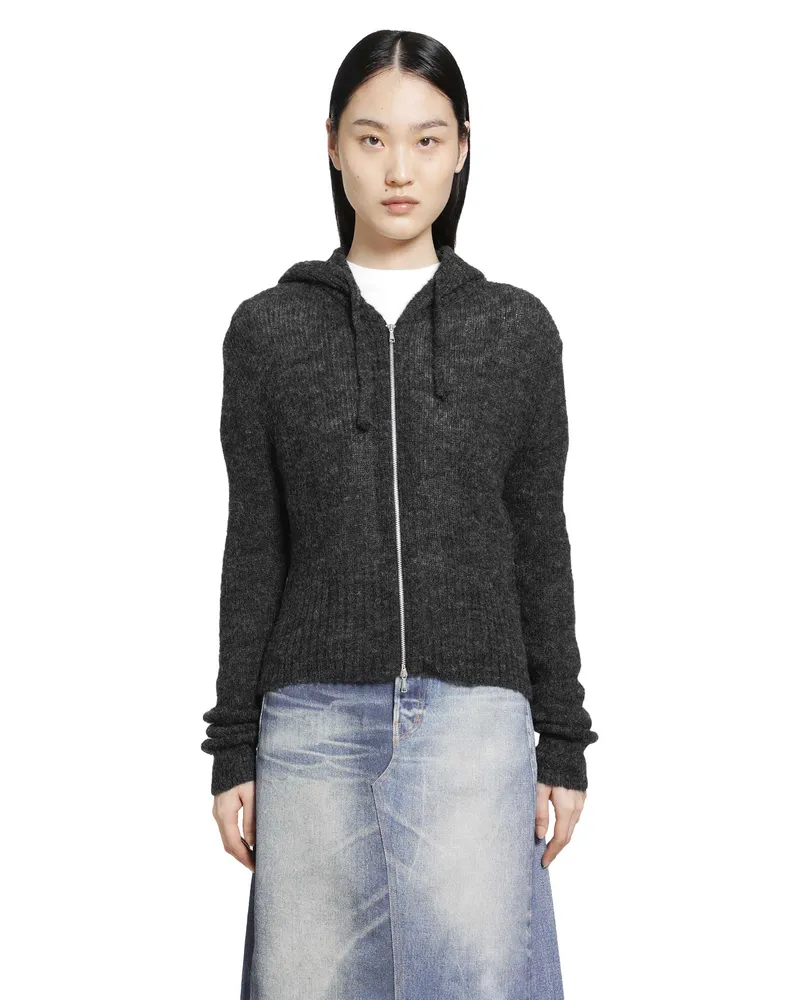 Our Legacy Compact Hood Zip-Up Sweater Grey