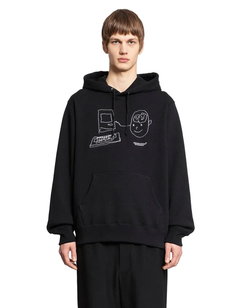Undercover MAN BLACK SWEATSHIRTS