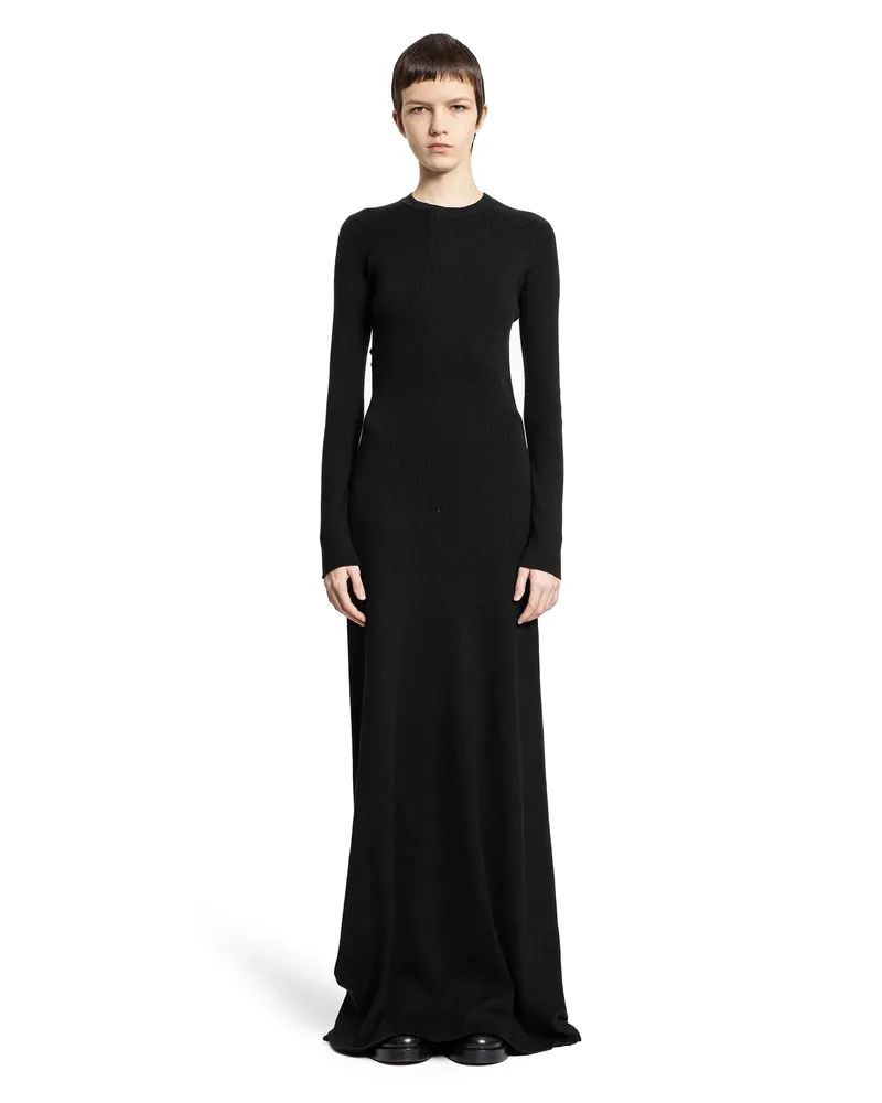 Ann Demeulemeester Abito in Maglia Eva Black