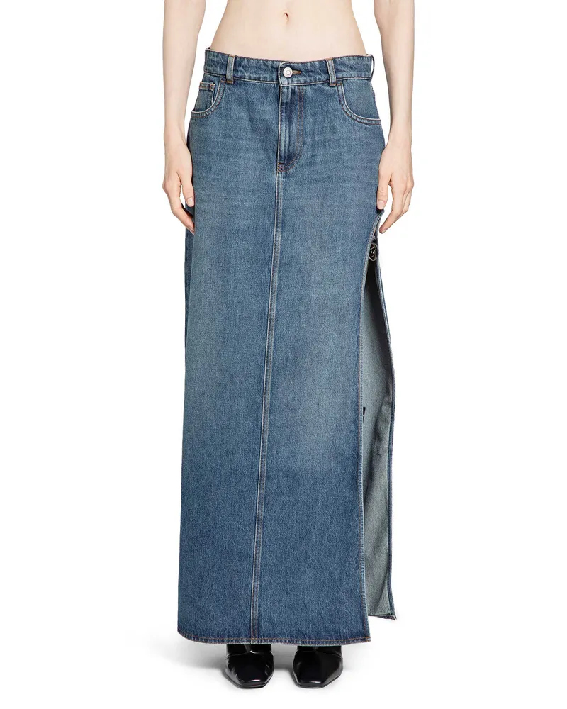 COPERNI Garter Belt Denim Skirt Blue