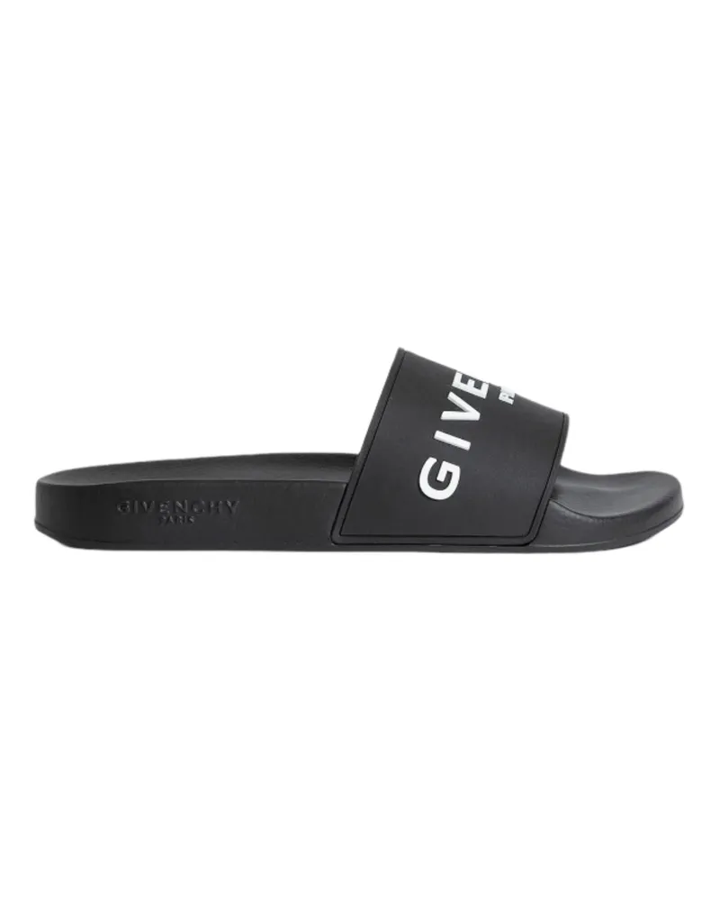 Givenchy Slide Flat Sandals Black