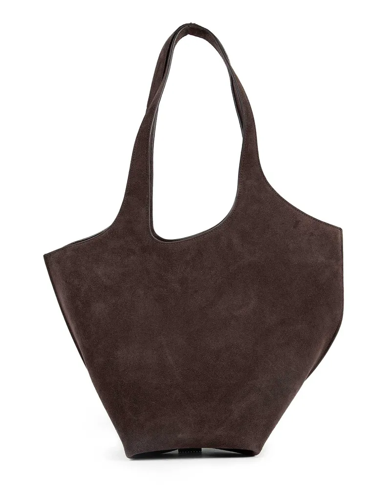 ATTICO La Scoop Medium Shoulder Bag Brown