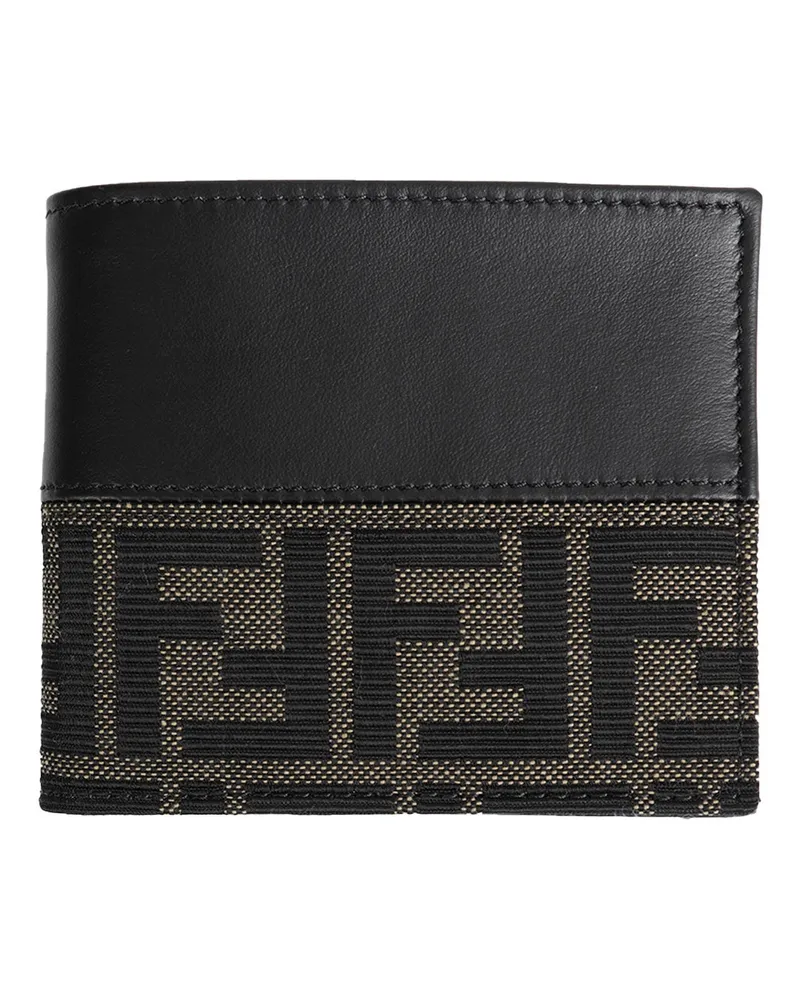 Fendi Jacquard Bi-fold Wallet Black