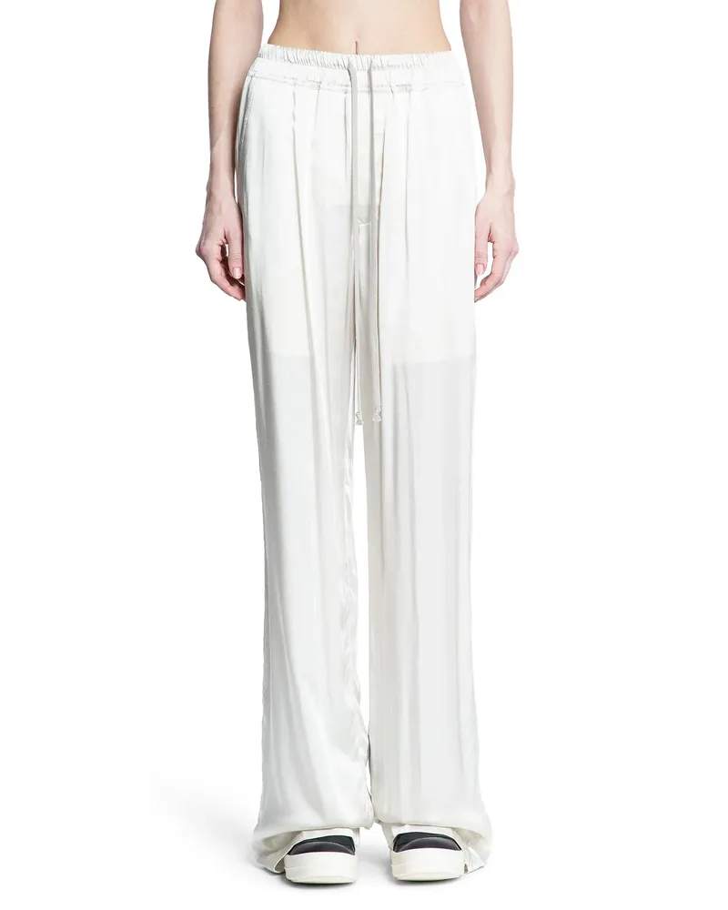 Rick Owens Dietrich Hollywood con coulisse in charmeuse lavata White