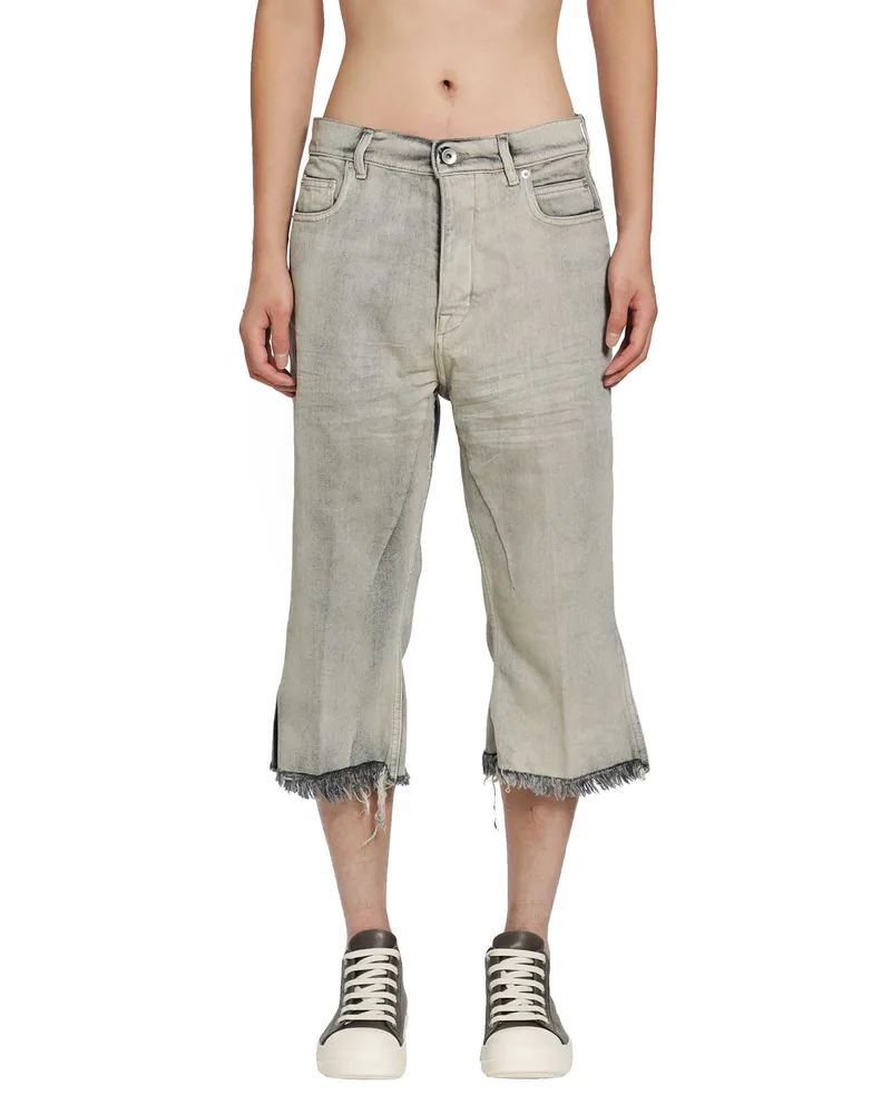 Rick Owens Tower Bolan Cutoffs Blue