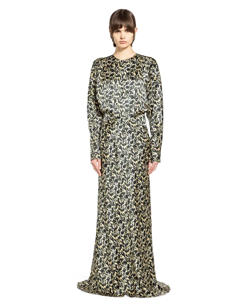 Petar Petrov Batwing Snake Dress Black