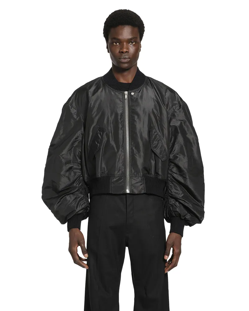 Rick Owens Temple Secchia Flight Jacket Black