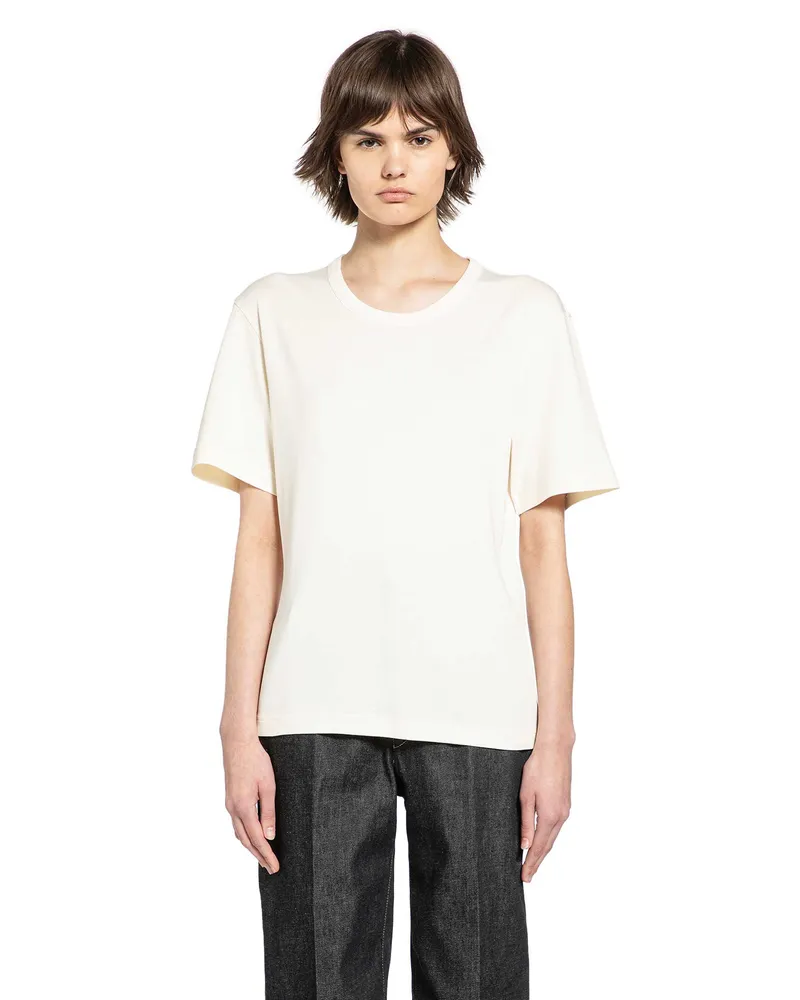 Christophe Lemaire Rib T-Shirt Off-white