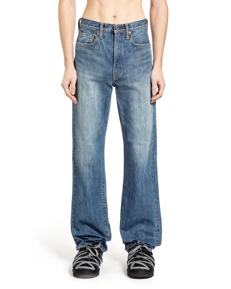 KAPITAL Zimbabwe Denim 5P Monkey TH Jeans Blue