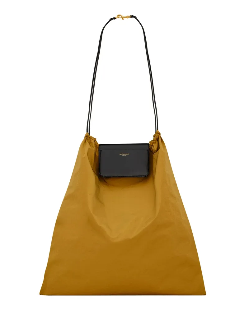 Saint Laurent Foulard Folding Pouch Yellow