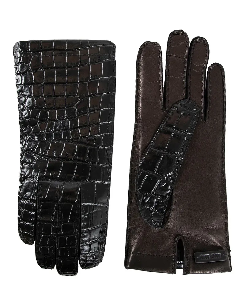 Miu Miu GUANTI NERI DONNA Black