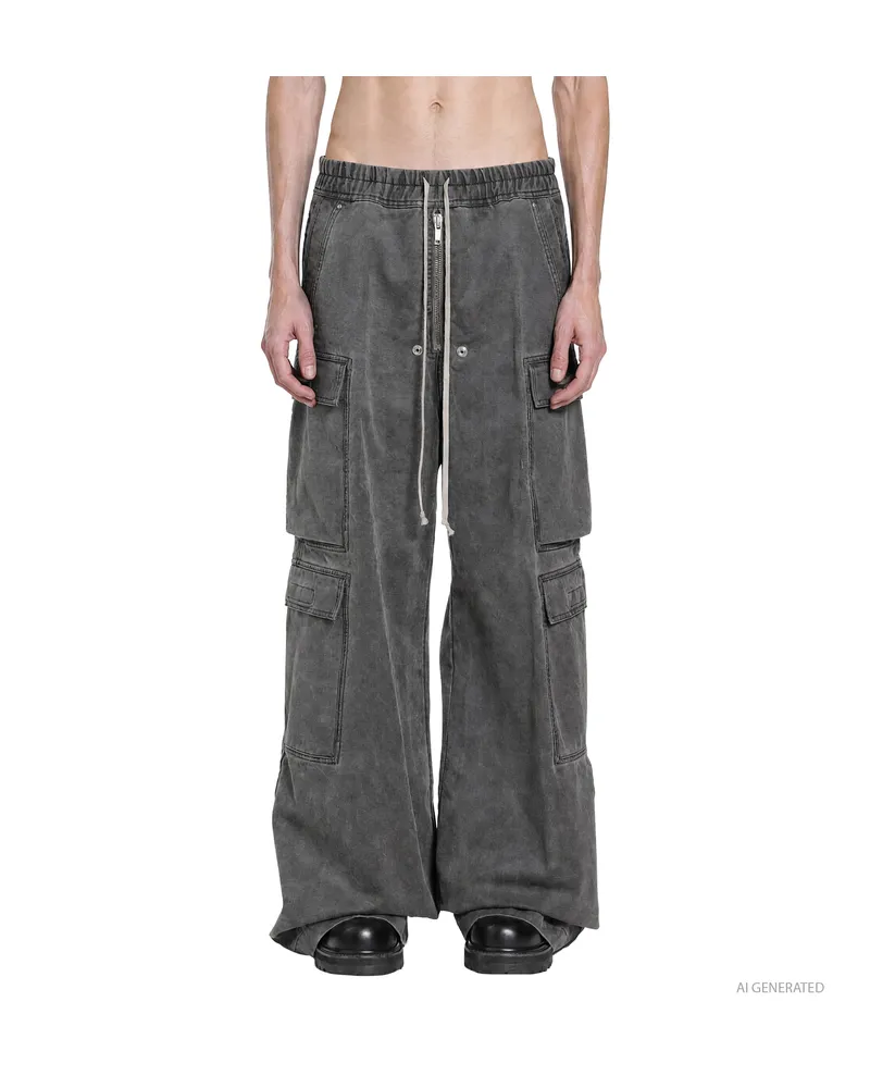 DRKSHDW by Rick Owens Tower Double Cargo Jumbo Belas Grey