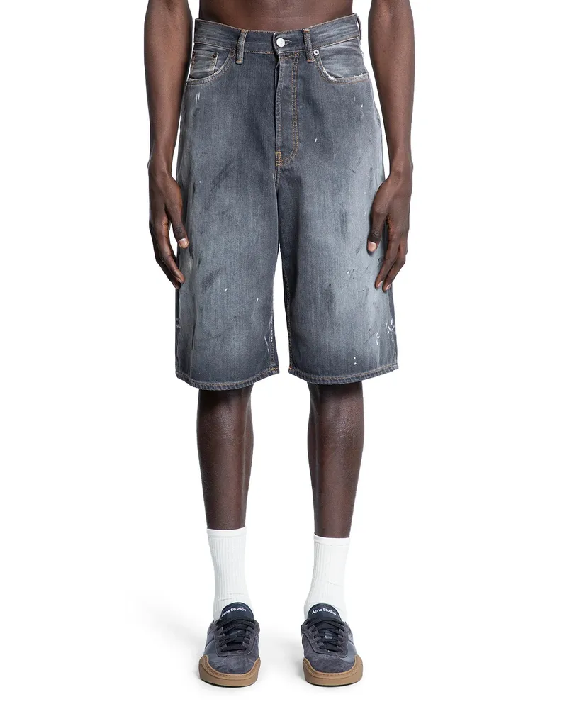 Acne Studios Loose fit Denim Shorts Black