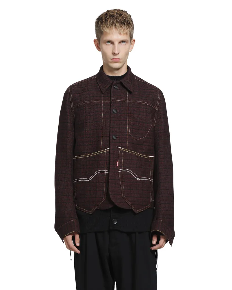 Junya Watanabe Levi's x  Curved Jacket Red