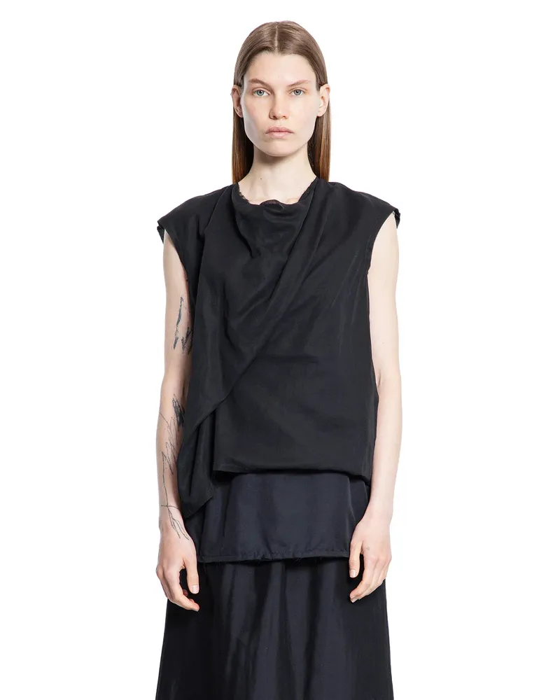 The Row Inawa Top in Cotton Black