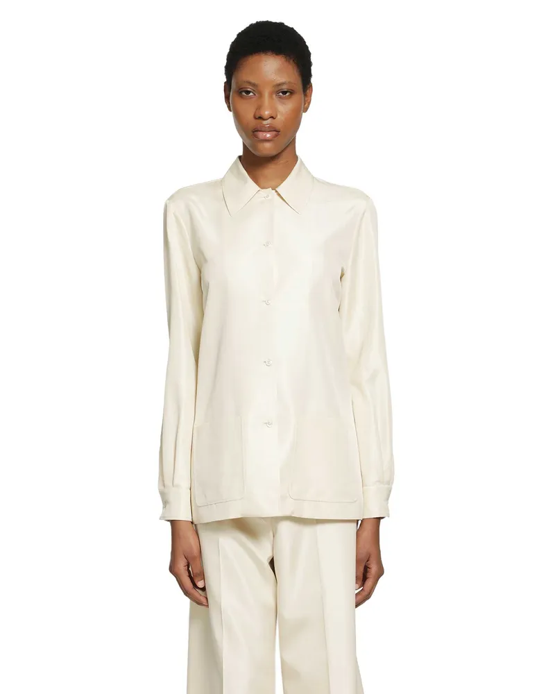 The Row Lucetta Shirt Beige