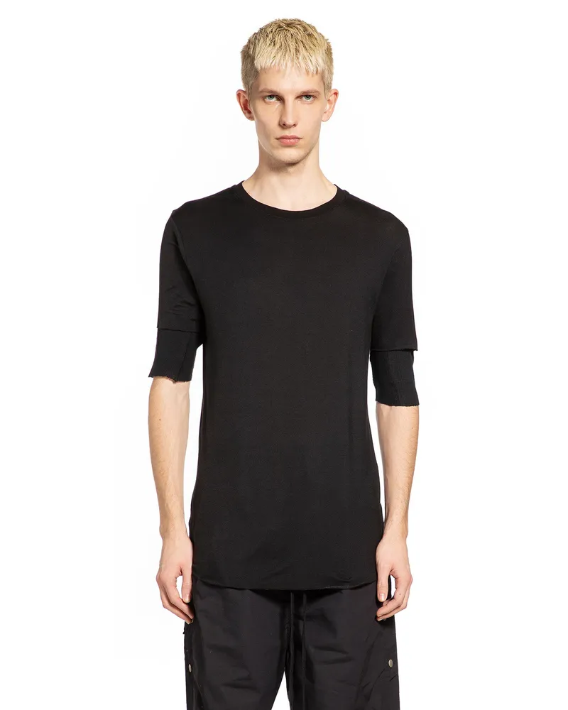 THOM KROM Layered Stretch Modal T-Shirt Black