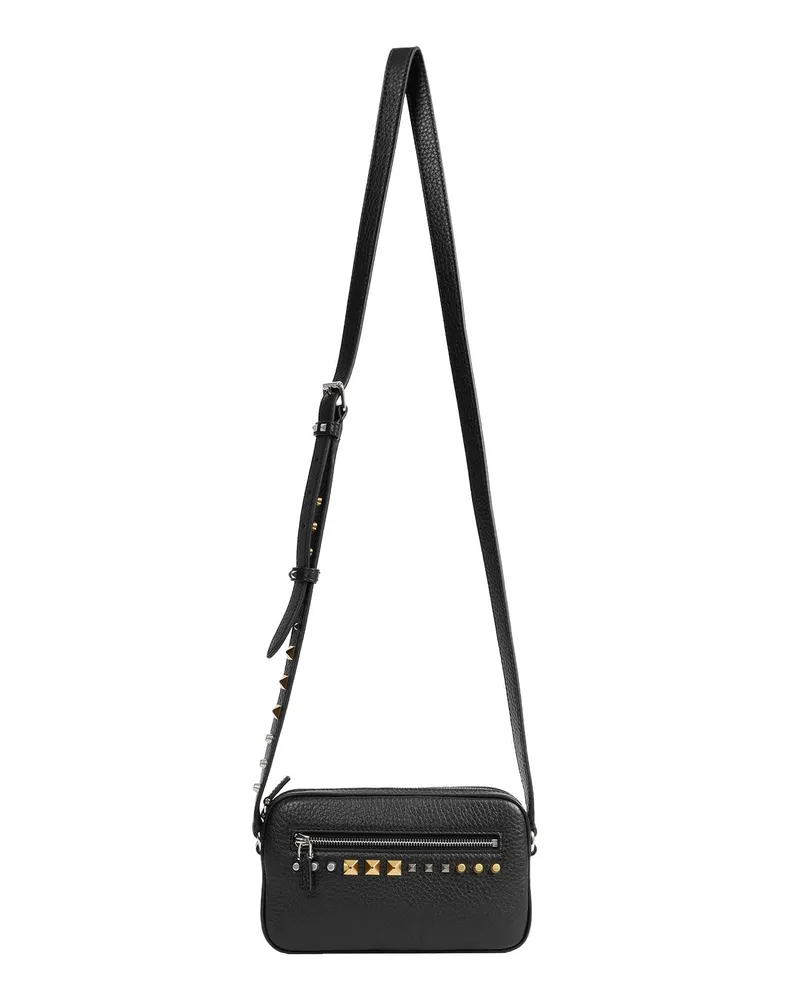 Valentino Garavani Mini Rockstud Cross-Body Bag Black