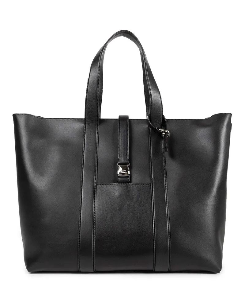 Moncler EE72 by Edward Enninful EE Leather Tote Black