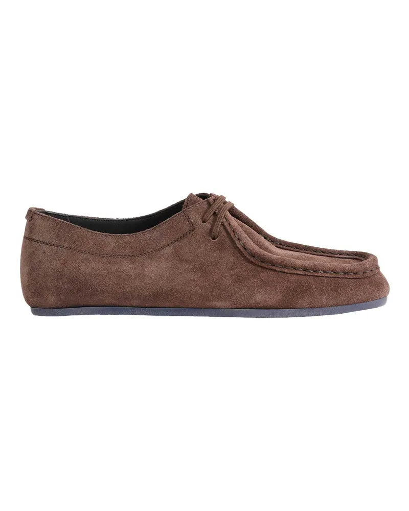 Jil Sander Hood Lace-Up Shoe Brown