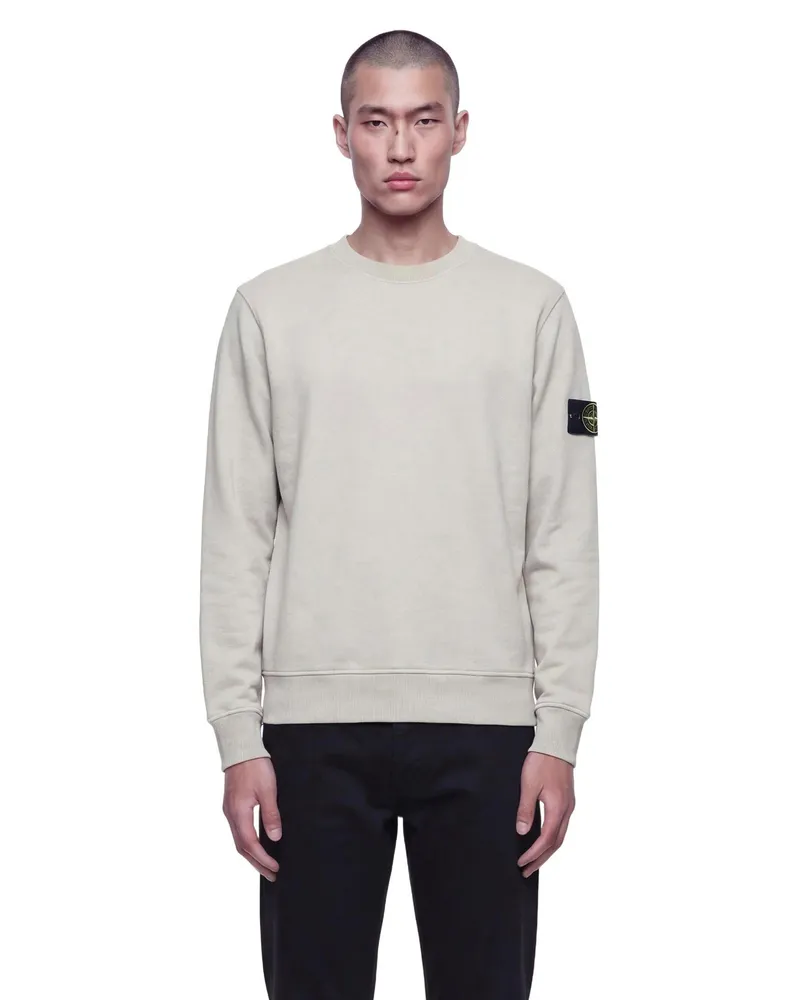 Stone Island 6100060 Cotton Fleece Sweatshirt Grey