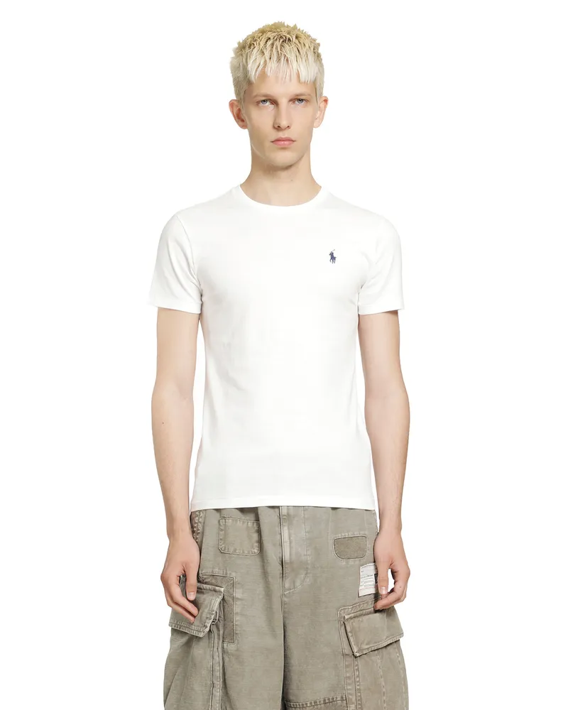 Ralph Lauren Logo Cotton Jersey T-Shirt White