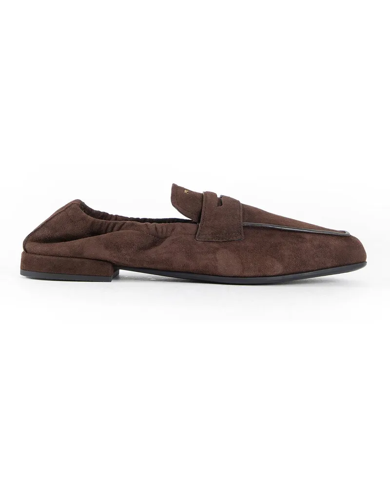 Prada Suede Loafers Brown